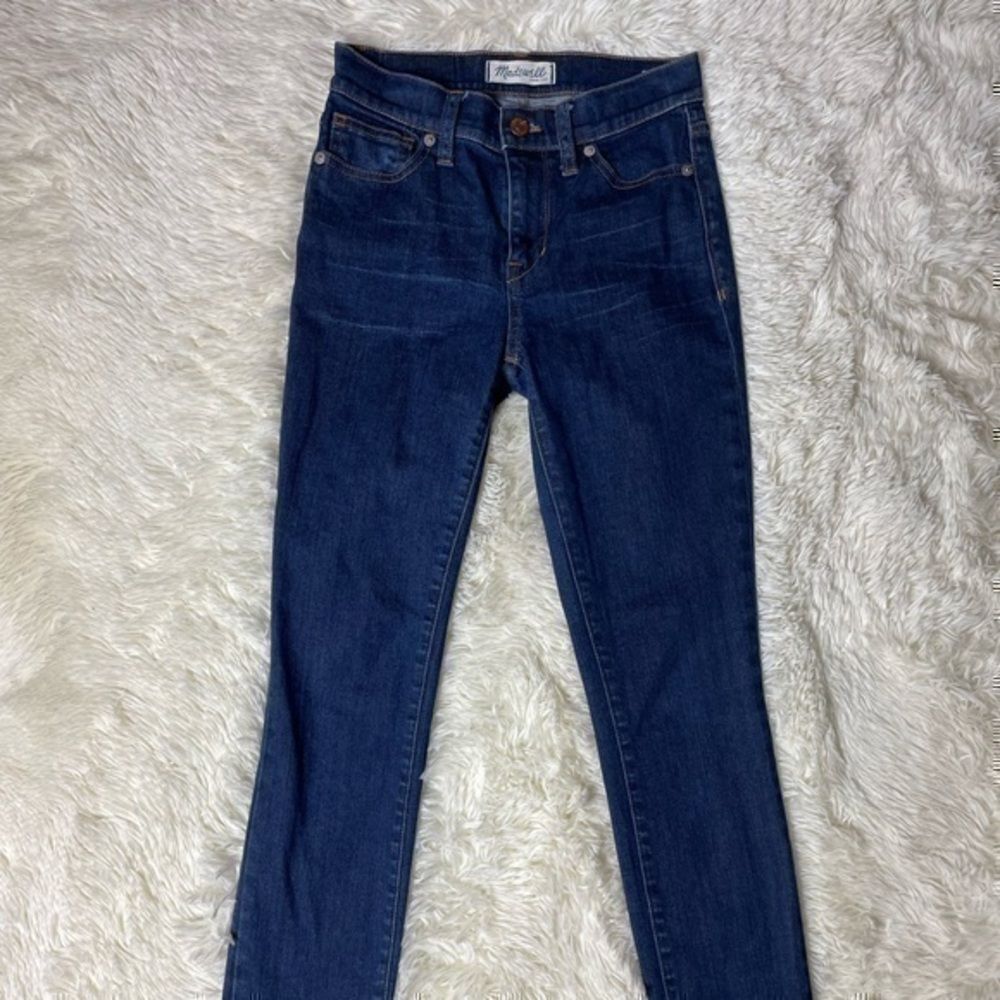 EUC Women’s Dark Blue Madewell High Riser Skinny Jeans size 24